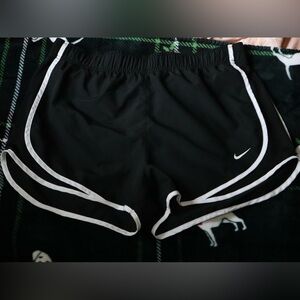 Nike Dri-FIT Black Shorts with Gray Logo